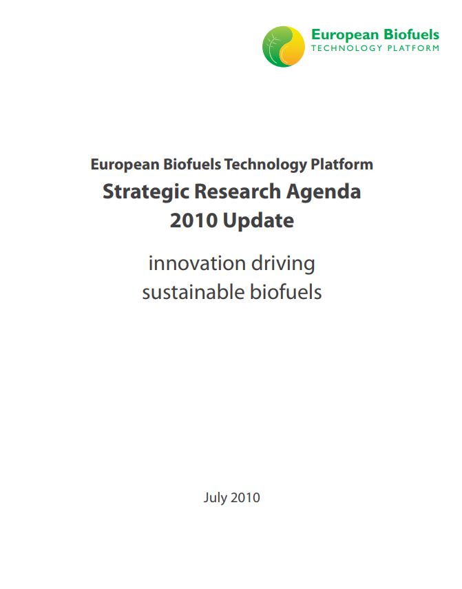 EBTP Platform Strategic Research Agenda (Update 2010)