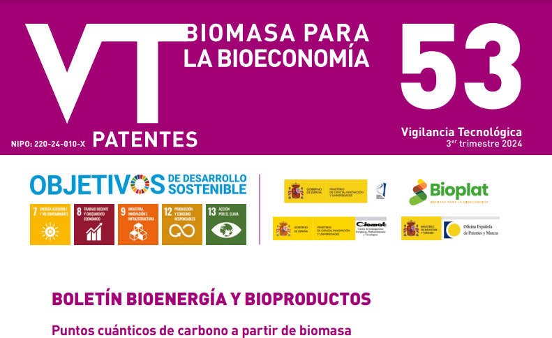 El Boletín de Vigilancia Tecnológica del sector de la Biomasa para la Bioeconomía del tercer trimestre de 2024 ya está disponible